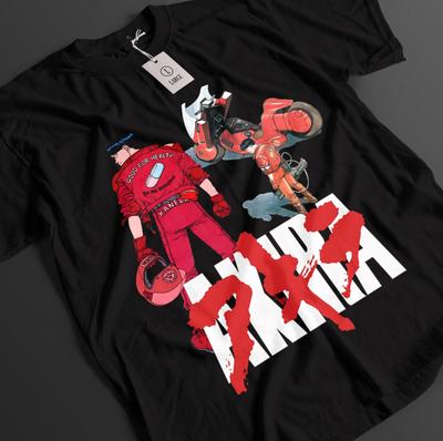 Akira Shirt Kaneda Tshirt Tetsuo Tshirt Kei Unisexga Top Shikishima Bike Anime Tee