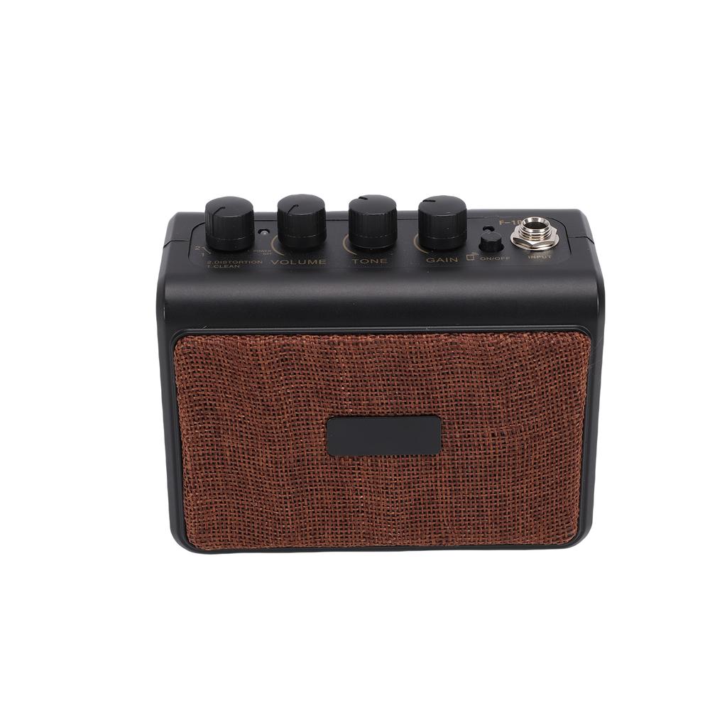 Портативный гитарный усилитель 10 Вт, Bluetooth-динамик, 2 канала Clean/Distortion, AUX-вход, разъем для наушников, перезаряжаемый, бесшумный, для улицы