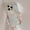 Синий Градиент Полый Бабочка Подходит для IPhone 15 IPhone 14 Promax Супер Фея 13 Подвесная Цепочка 16 Водные Ряби