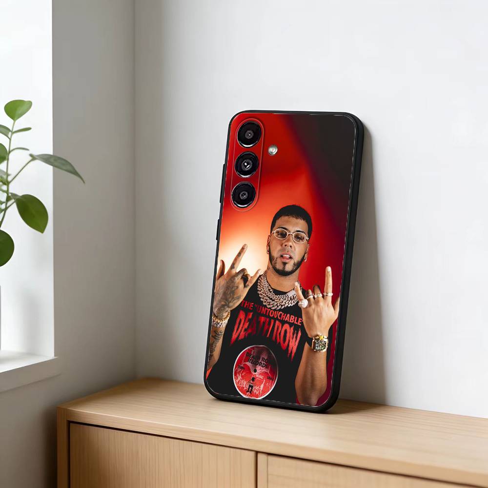 Rapper A- Anuel AA Real Phone Case For Samsung Galaxy A91,80,73,72 ,71,53,52,32 ,31,22,21s,20,Soft Black Case