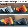 Визор для шлема MT Revenge 2 S MT-V-14B Targo S Запасное стекло Щиток Очки Маска Ветровое стекло Аксессуары для шлема типа Full Face