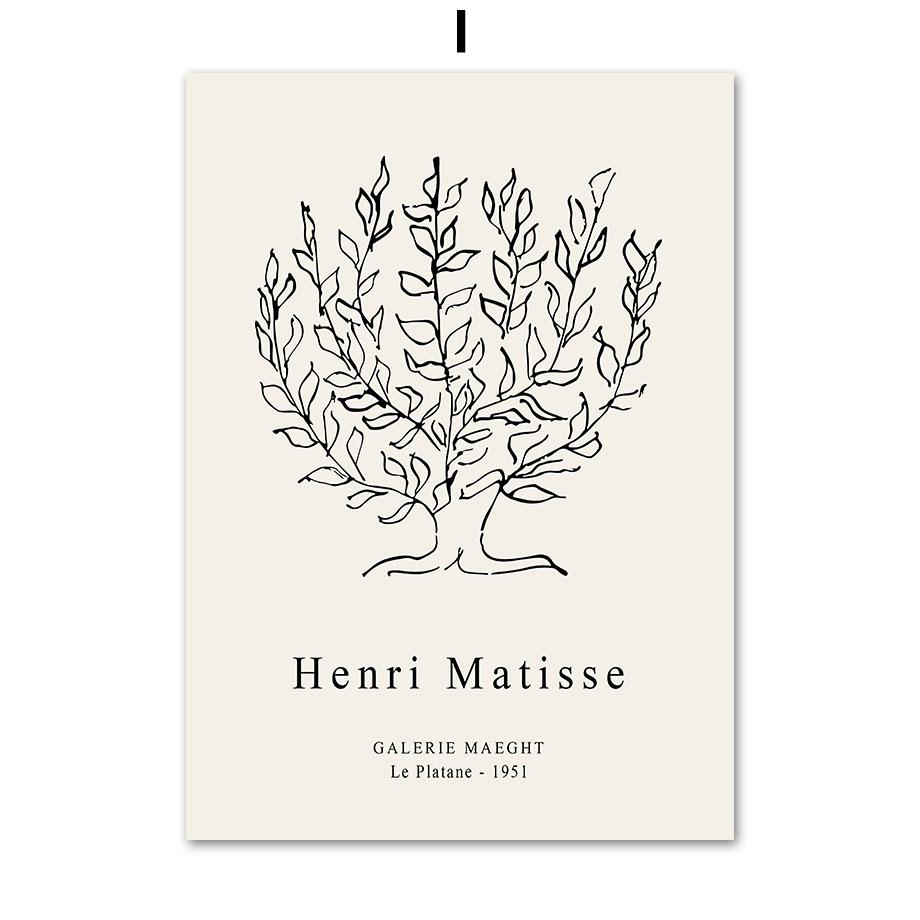 Лотос, рыба, журавль, Анри Матисс, постеры и принты, настенная живопись на холсте для гостиной, декоративные картины в японском стиле