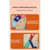 Wooden Clock Model Teaching Aid Learning Clocks with Cards Kindergartner Toy for Game Interaction Time Cogn