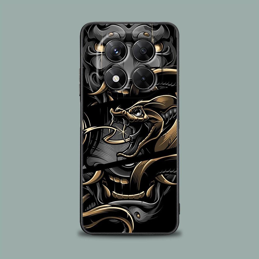 Чехол для телефона Samurai Ghost Hannya Ukiyo-E Mask для Xiaomi Redmi 14C 12C 10C 13C 4G Redmi Note 14 13 12 11 10 Pro Plus 12S 9S