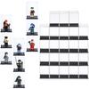 Витрина для строительных блоков, подходит для минифигурок Lego, прозрачный настольный ящик от пыли, штабелируемый, квадратный, для мелких деталей