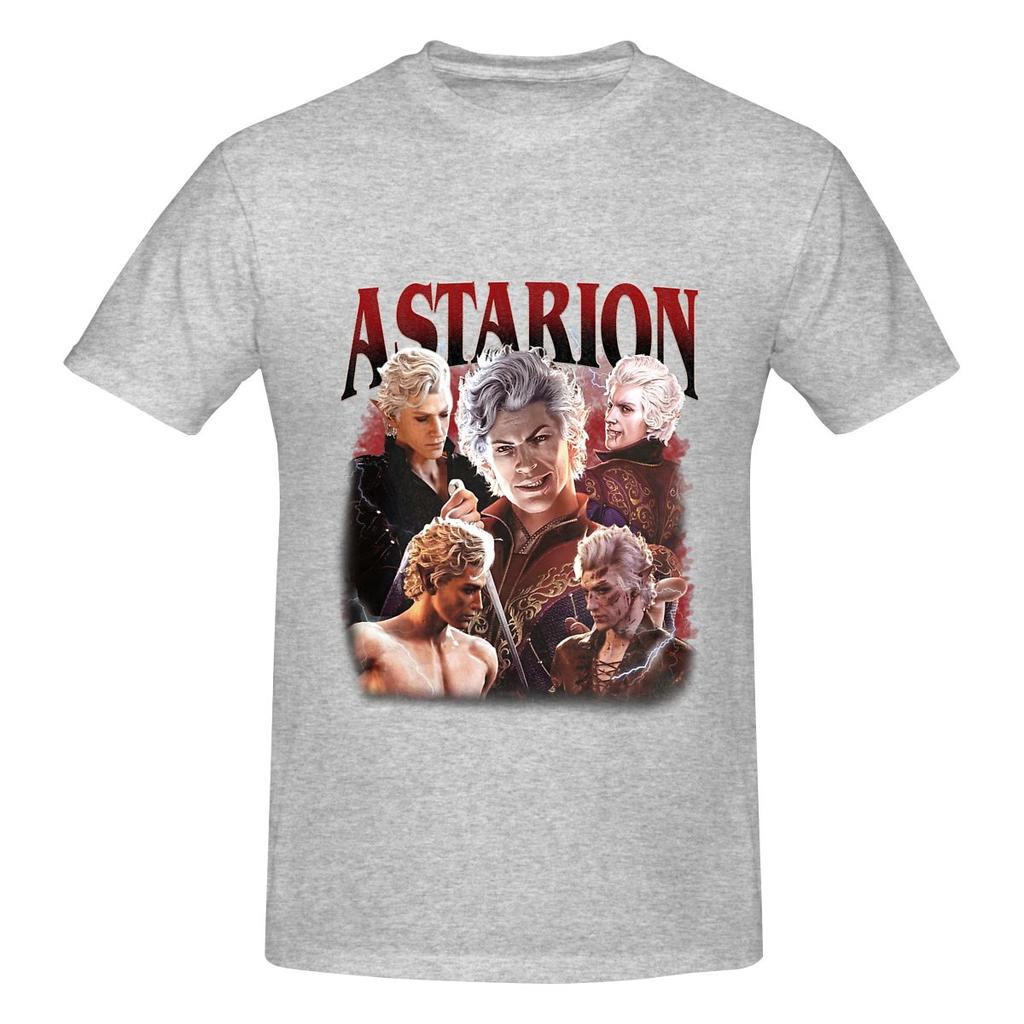 Vintage Astarion Baldurs Gate 3 Delicate Tshirt Sweet Girl Girlish Feeling Simple Prints Shirt