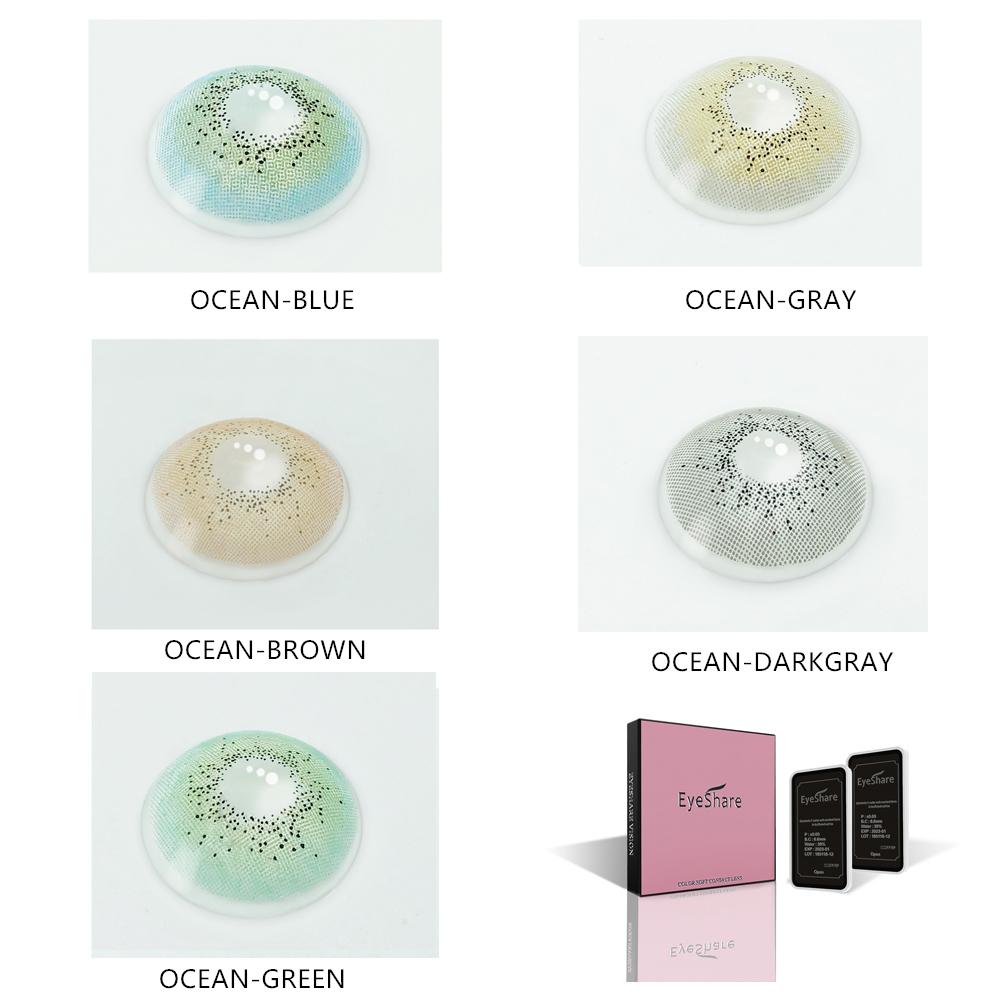 Eyeshare Контактные линзы естественного цвета для глаз, контактные линзы для макияжа, мягкие цветные контакты, 1 пара/2 шт., цветные линзы для глаз