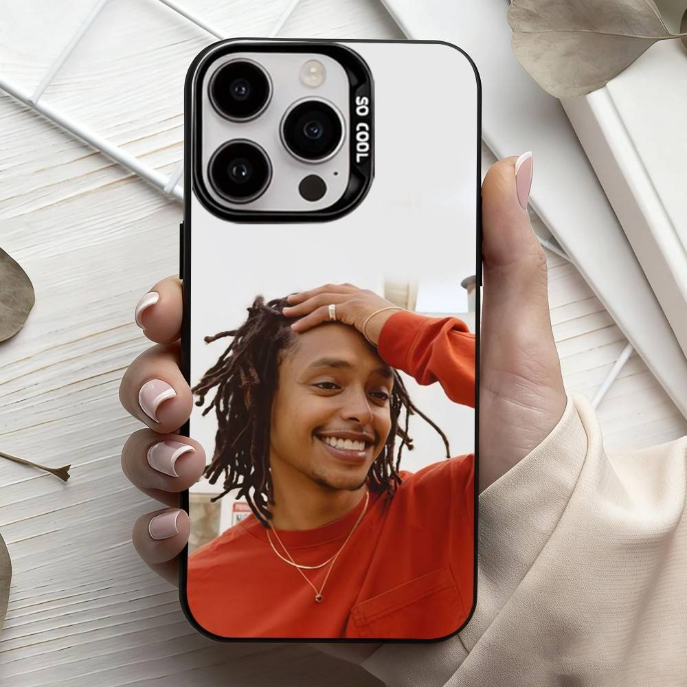 Американский актер Джейкоб Гибсон Чехол для телефона для iPhone17,16,15,14,13,12,11 Plus,Pro Max Черный Конфетный серебристый чехол для телефона