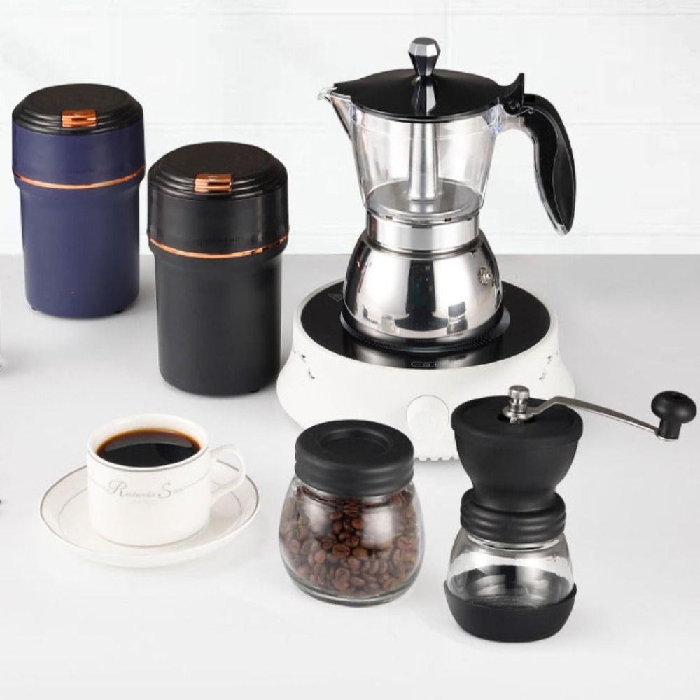 4/6 Cups Coffee Maker Pot Transparent Pot Body Espresso Italian Coffee Machine Stovetop