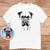 Custom Dog Portrait Shirt and kids shirt: Personalized Pet Photo Tee, Dog Lover Gift