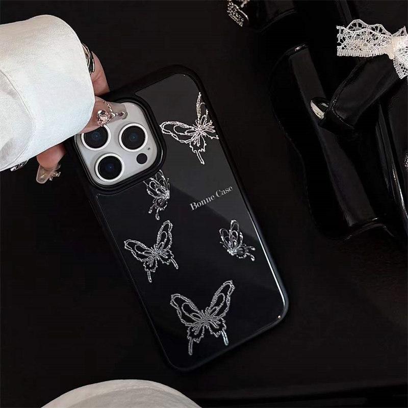 Высококачественный чехол Art Painting Line Butterfly для iPhone 16 Pro Max 15 14 Plus 13 12 Pro, акриловый защитный чехол от падения