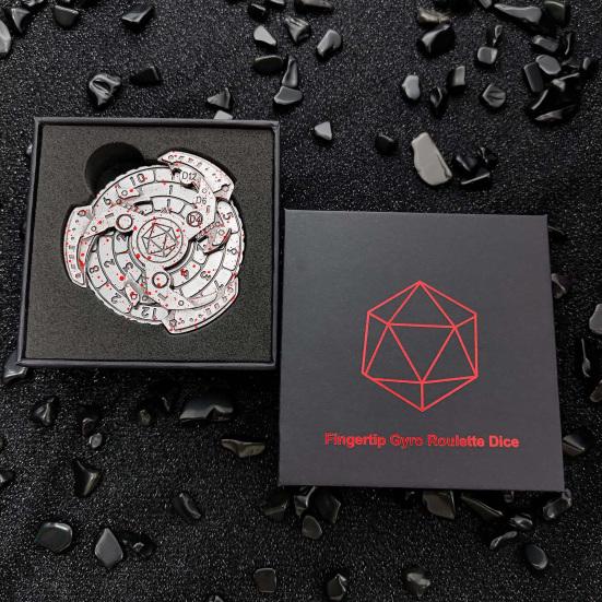 7-в-1 металлический спиннер для игральных костей, портативный винтажный сверхпрочный цинковый сплав, гироскопический компас, игральные кости для ролевых игр, настольная игра, подарок на день рождения