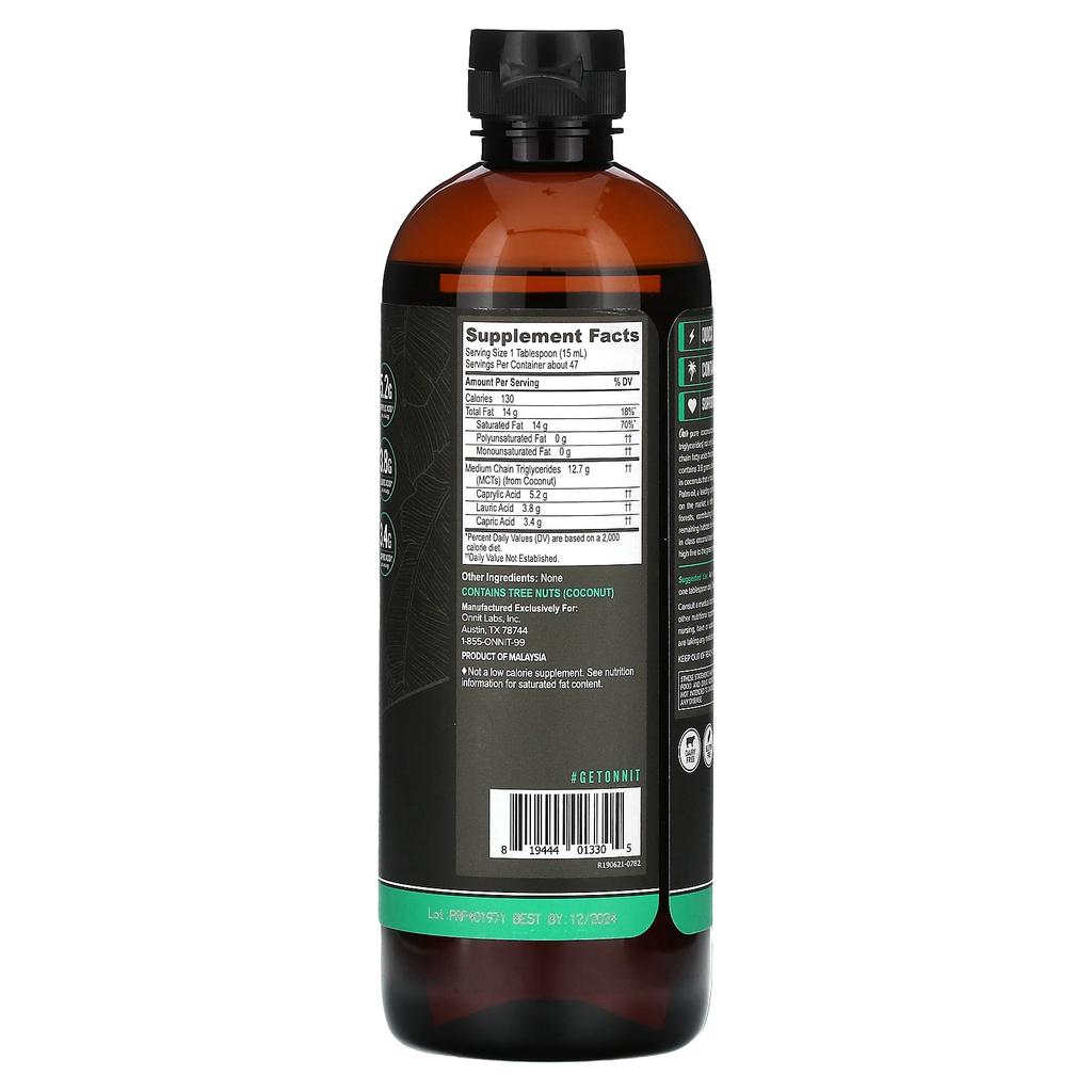 Mct Oil, Unflavored, 709Ml(24Fl Oz)