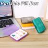 New Weekly Portable Travel Pill Cases Box 7 Days Organizer 6 Grids Pills Container Storage Tablets Vitamins Medicine Fish Oils