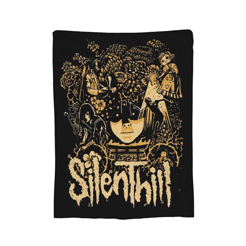 Игра Silent Hill F Одеяло Хинако Бархатный принт Многофункциональные Супермягкие Пледы для Дома Спальни Плюшевое Тонкое Одеяло