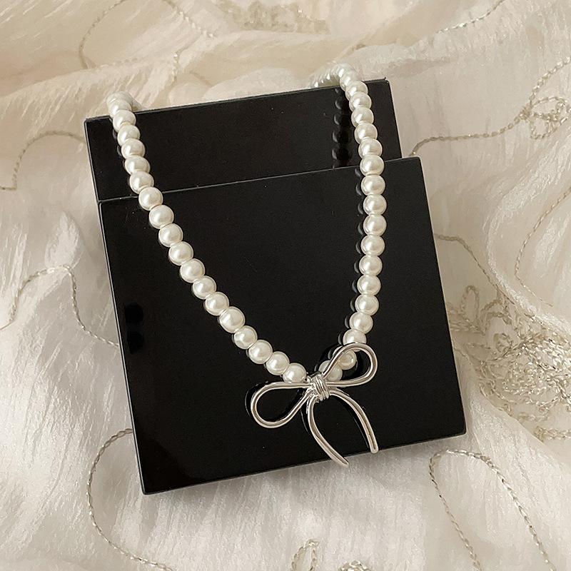 Все жемчужные ожерелья-банты, которые вы хотите, здесь, супер фея личность и темперамент универсальная модная цепочка на шею цепочка на ключицу