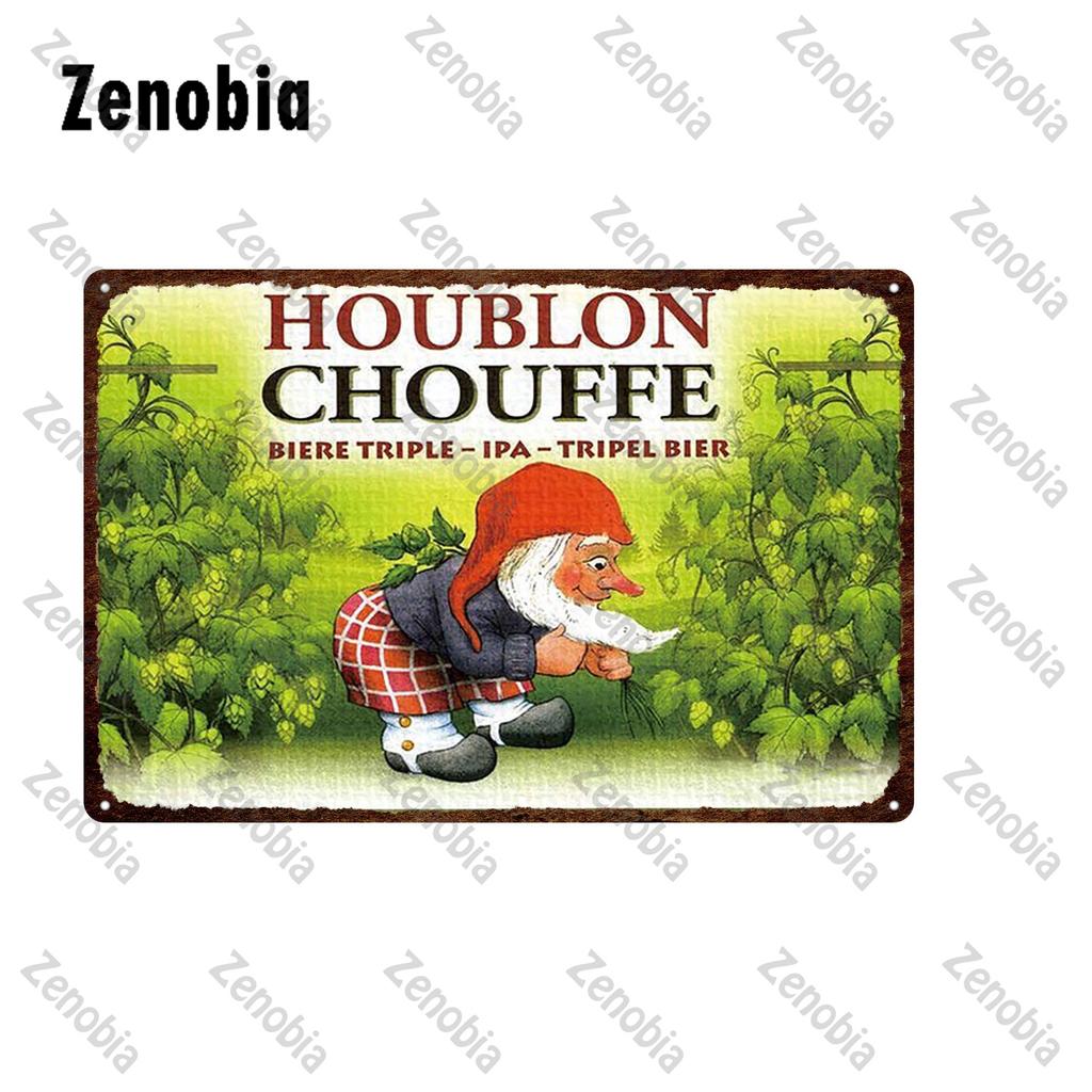 Beer Metal Sign Poster Wine Plate Vintage Plaque La Chouffe Metal Poster Wall Stickers Decorative Tin Platesign Bar Pub Decor