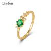 Классическое кольцо Lindon из медного сплава с цирконием, женские ювелирные изделия, свадебный подарок для вечеринки
