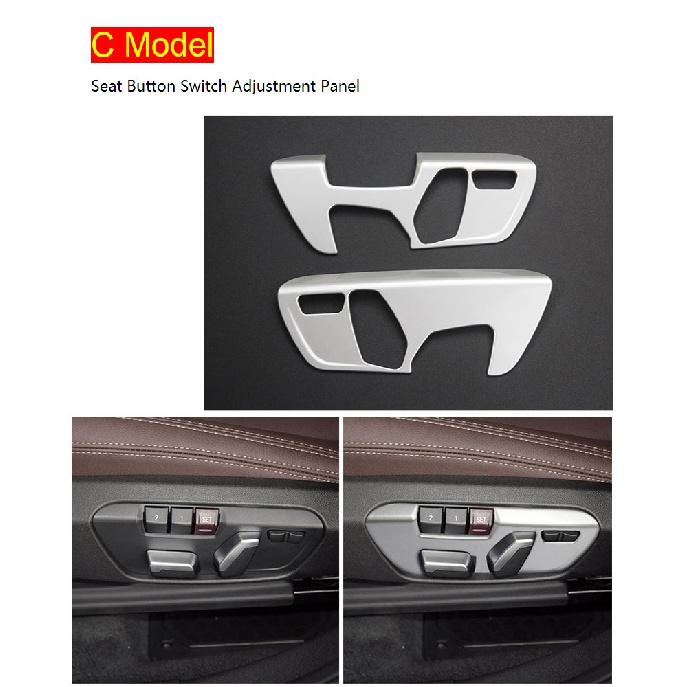 Автомобильный Стайлинг, кнопка переключения сиденья, панель регулировки, рамка, наклейка, отделка для BMW 1 серии F52 2016-интерьер