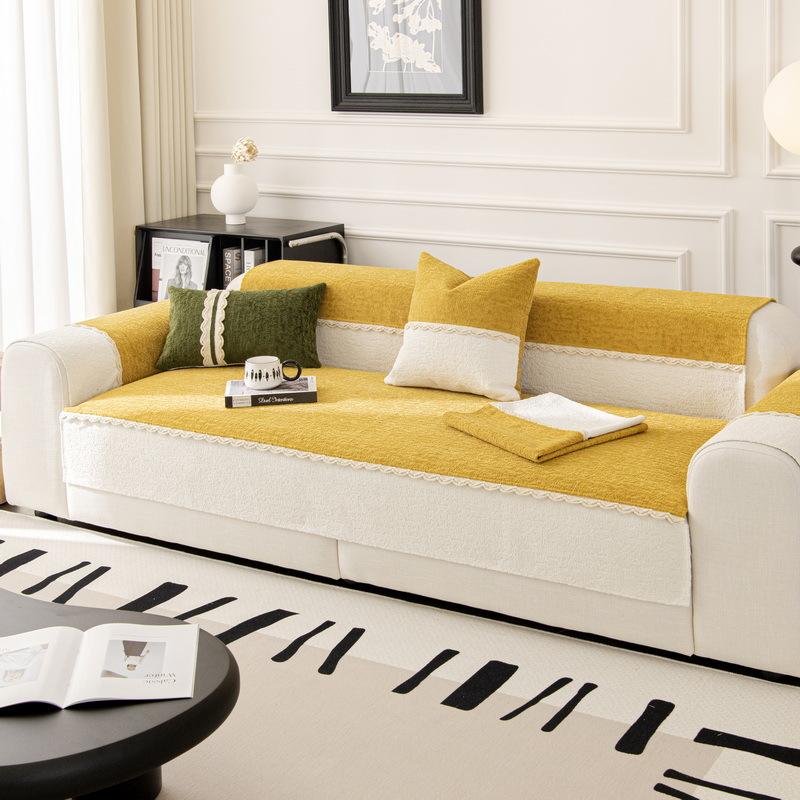 Light Luxury Sofa Cushion, New Four-Season Universal Non-Slip Seat Cushion, Autumn And Winter Advanced Leather Sofa Cover Towel