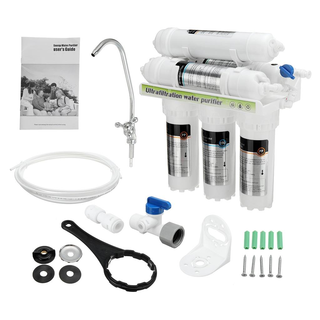 6-ступенчатая система ультрафильтрации для питьевой воды, очиститель, водяные фильтры с краном, бытовой фильтрационный комплект