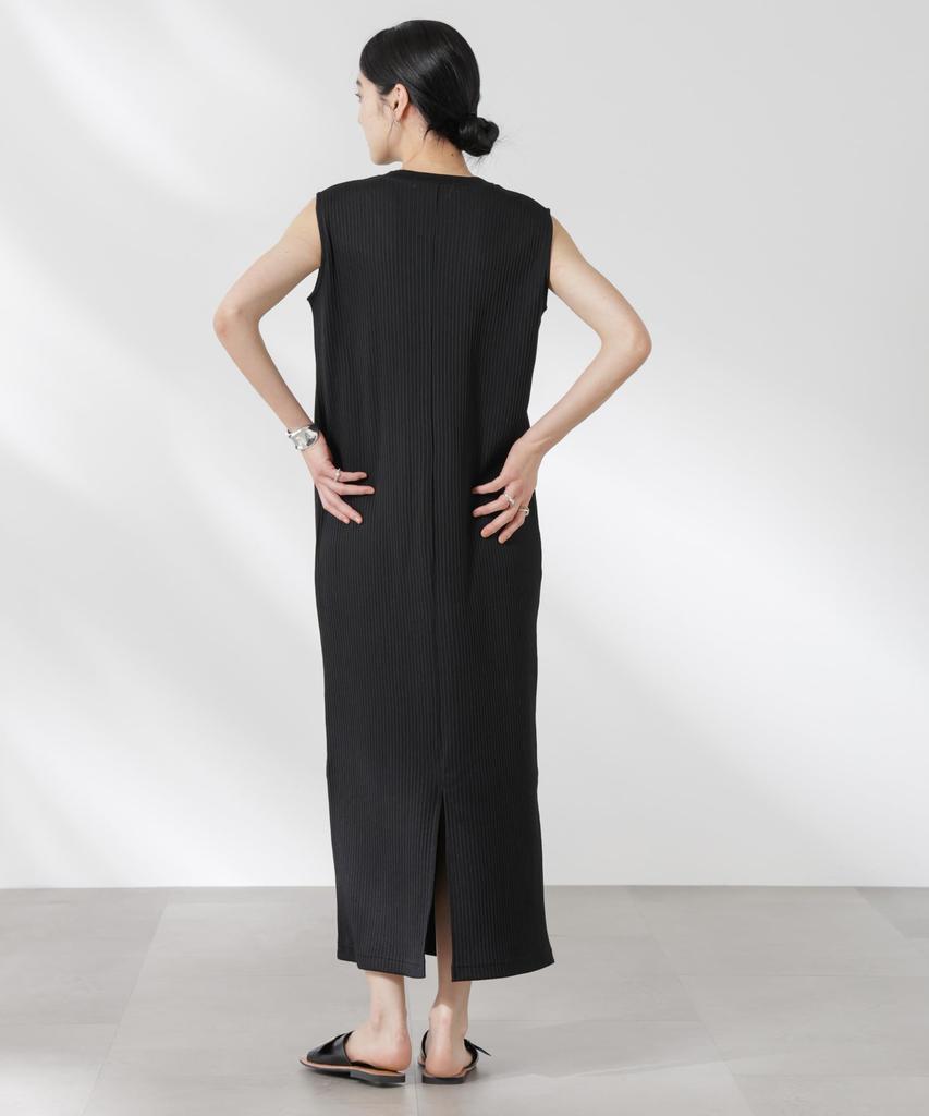 Платье женское Nano Universe с вырезом хенли из сухого махрового полотна, размер S, (010), Черный, 669-5119325