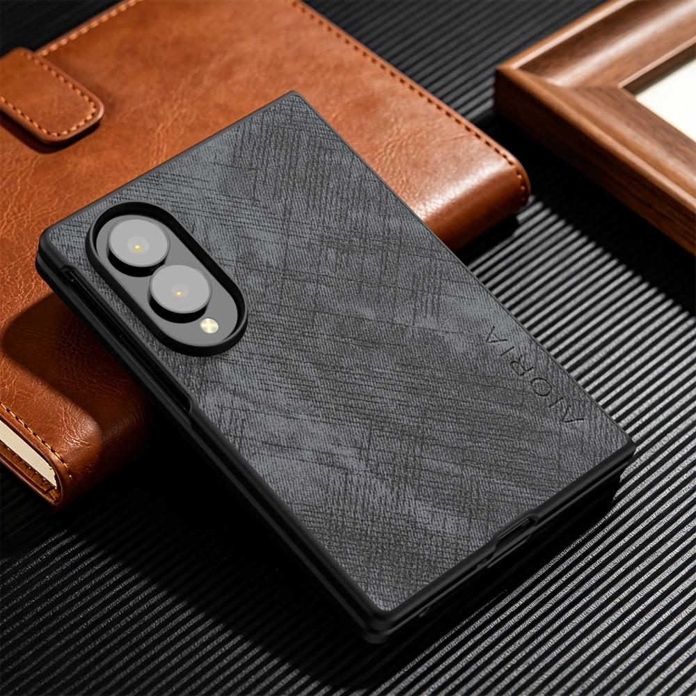 Phone Case - Case for Samsung for Galaxy Z Fold 8 Ultra for Samsung for Galaxy Z Flip 8 Business Casual Style Faux Leather Phone Cover