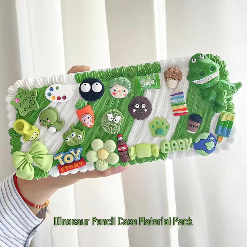 Набор для пенала из кремового клея ручной работы – Креативный и милый набор студенческой канцелярии