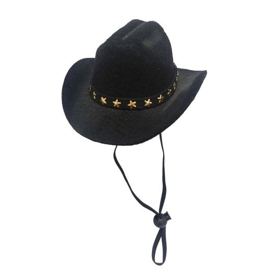 Pet Cowboy Hat Adjustable Dog Cosplay Cap Halloween Christmas Costume Accessory for Dogs Cats Dress Up Party Decoration