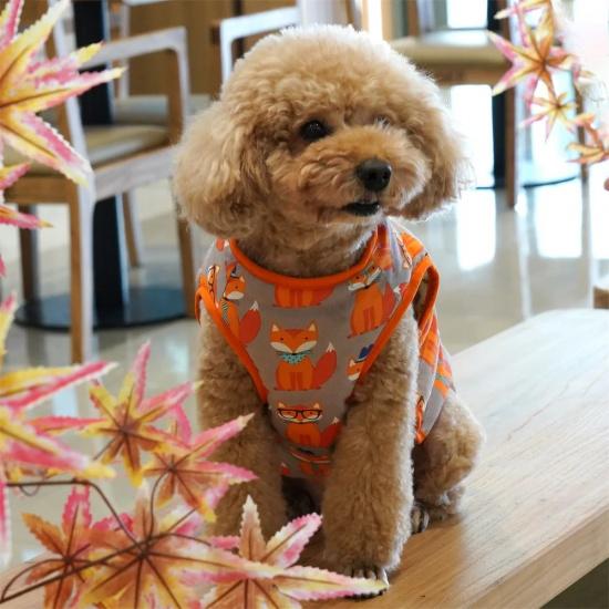 Fox Warm Winter Dog Jacket Coat, Pet Winter Vest, Puppy Christmas Holiday Clothing