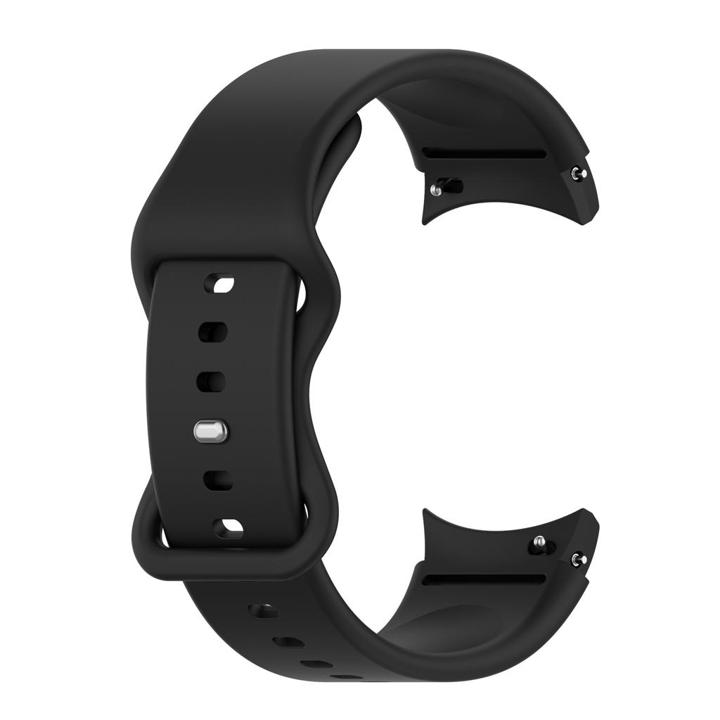 For Samsung Galaxy Watch 4/Watch 4 Classic Silicone Watch Band 20mm Quick Release Wrist Strap with Butterfly Buckle for Sports Watch