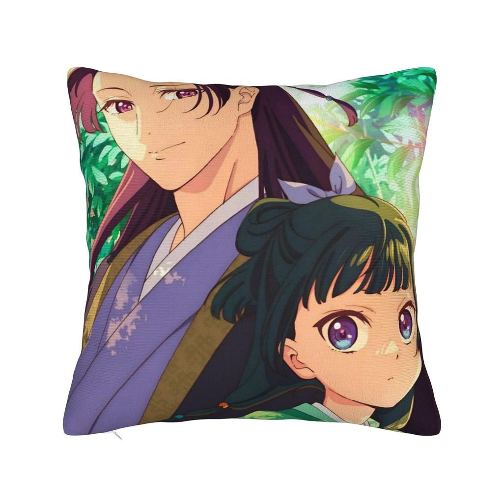 Дневники аптекаря Маомао Наволочка Мягкий полиэстер Чехол для подушки Декор Мультфильм Аниме Наволочка Чехол для подушки Декоративная Кровать Молния