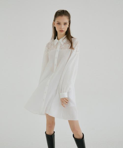 MULLION Punching Shirt Dress