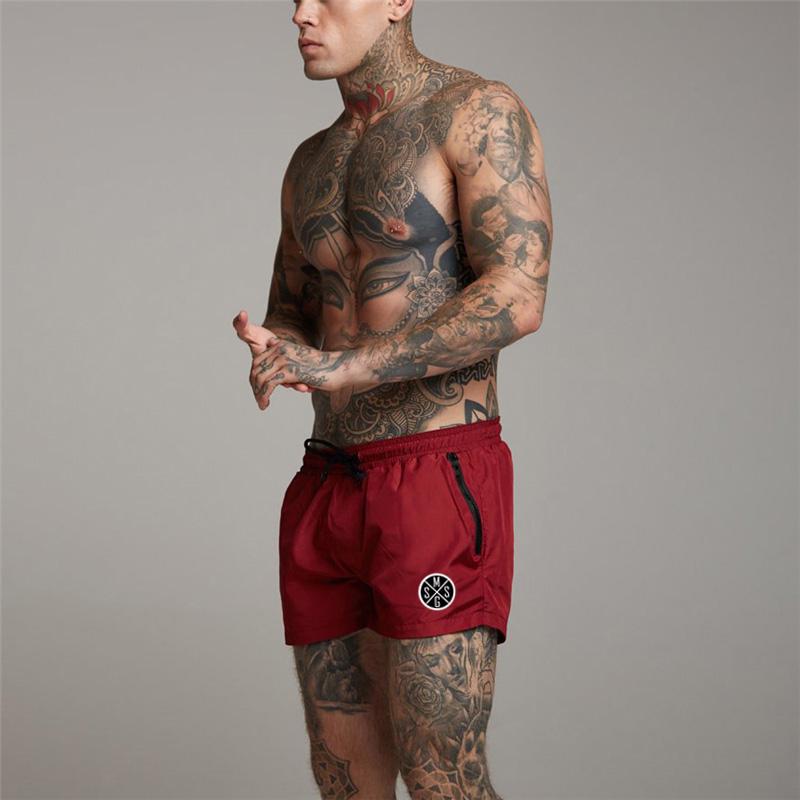 Muscleguys Уличная одежда для тренировок, мужские свободные шорты для бега, шорты для бега, походы, короткие брюки для бега