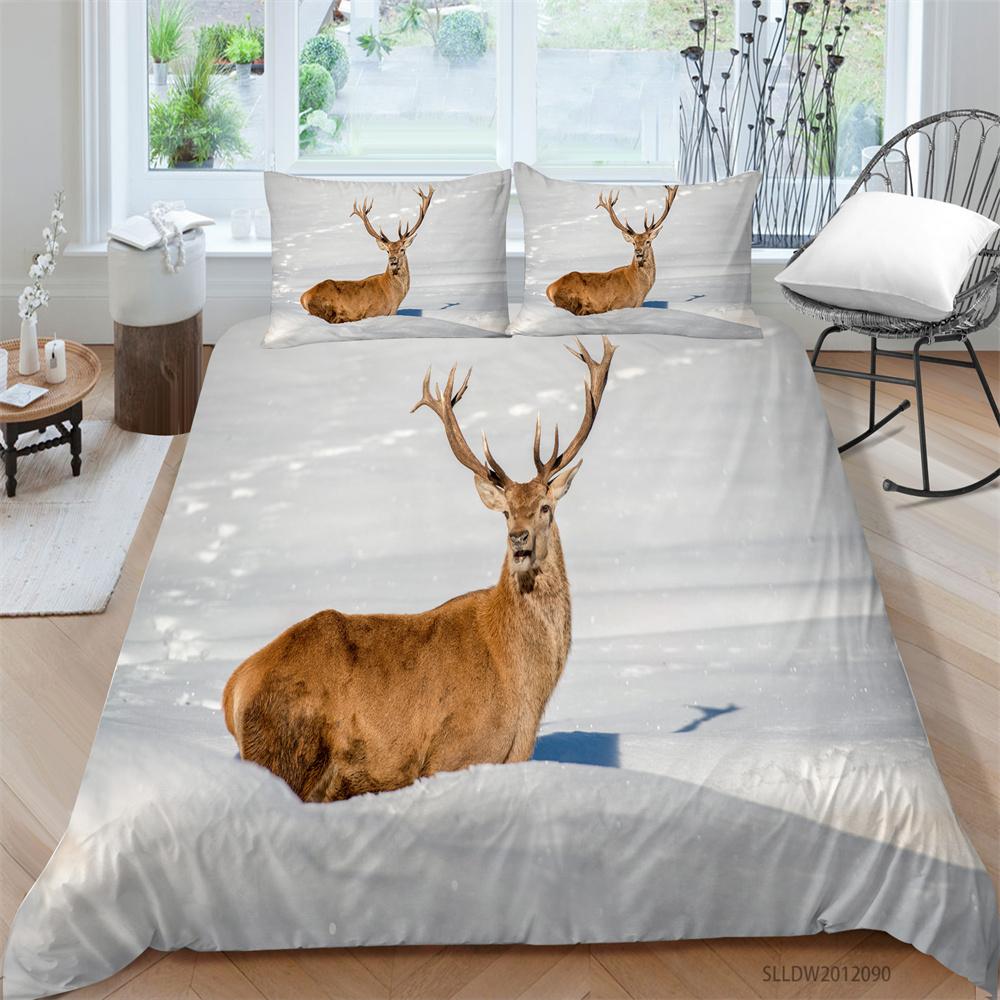 Лидер продаж, комплект пододеяльников с оленем, крутое домашнее постельное белье, домашние животные, картина, постельное белье, костюм для мужчин и мальчиков, роскошные покрывала, модные комплекты постельного белья
