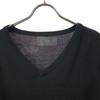 wjk Long sleeve V neck sweater L black knit Men's Used