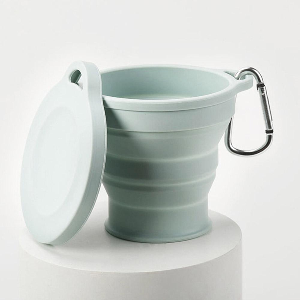 SHIMOYAMARetractable Folding Cups Lightweight Telescopic Collapsible Cup 150ml Outdoor Use Travel Silicone Coffee Drinking Mug