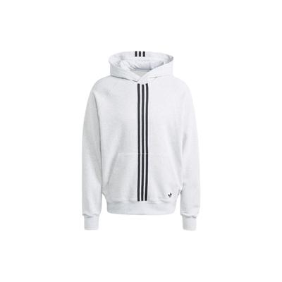 adidas Оригинальная зимняя толстовка с капюшоном с капюшоном в стиле цветных блоков с длинным рукавом, мужские толстовки с капюшоном светло-серого цвета IP9484