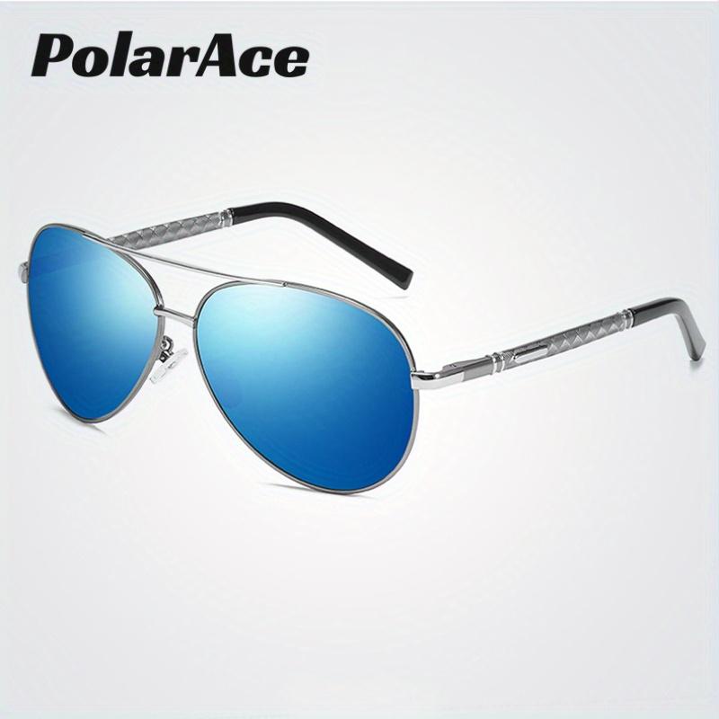 PolarAce Unisex Metal Polarized Outdoor Driving Glasses Spring Leg Sunglasses, UV400