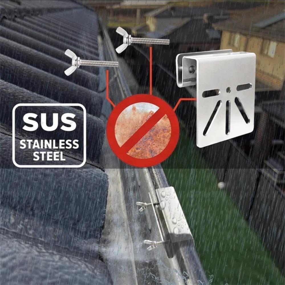 Wall Mount Gutter Bracket Drainage Channel Mount for Eufy SoloCam S340/Eufy E30 Outdoor Use