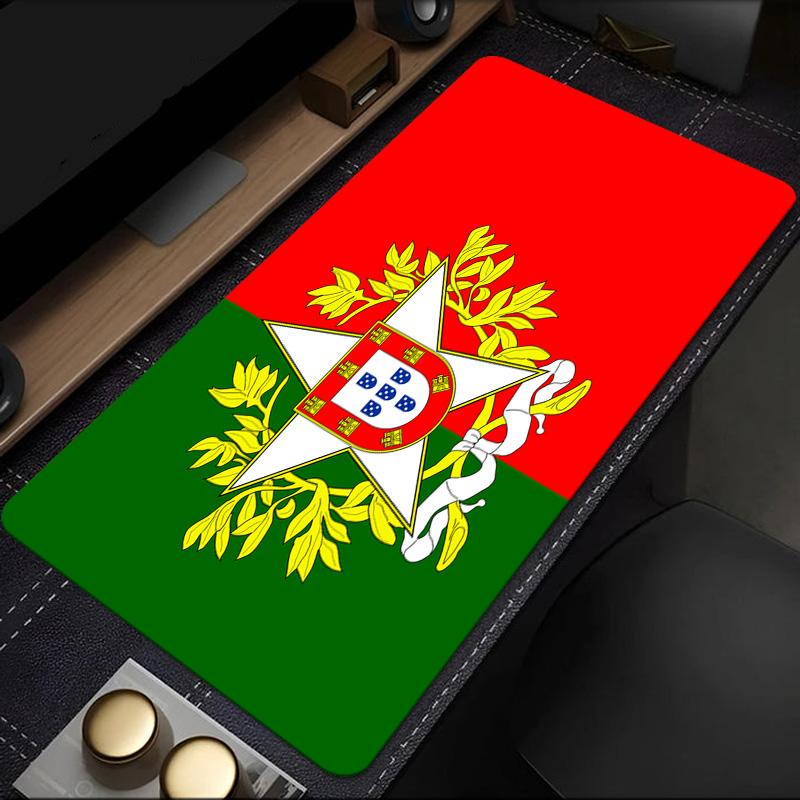 Portuguese Coat Of Arms Mouse Pad, Rubber Base, Mouse Pad for Gamers and Office Use, Gaming Desk , Easy To Clean Mat Christmas fan gifts
