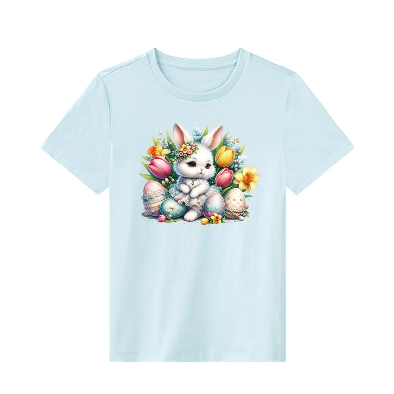 Пасхальный кролик, нашивка с утюгом на одежде, переводные цветы для одежды, моющаяся теплопередача, аксессуары для одежды «сделай сам», новинка