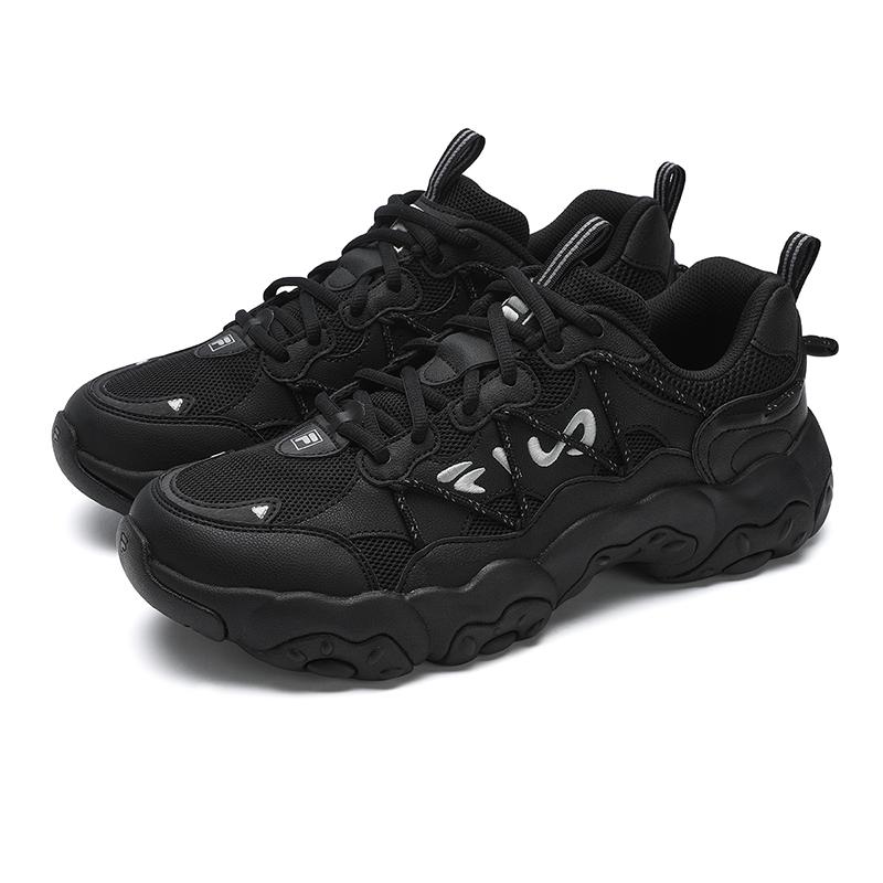 New FILA FLUID 6 Abrasion Resistant, Breathable, Lightweight Low Top Casual Shoes Men's Black F12M532105FBK