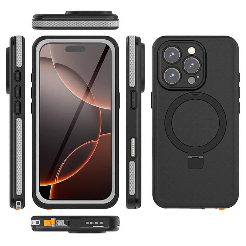 Для iPhone 16 15 Pro Max 16 Plus 16 15 Pro Водонепроницаемый чехол, [Совместим с Mag-Safe] Полнотелый Ударопрочный чехол