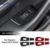 Настоящее Мягкое Углеродное Волокно Для Mazda 3 BP Axela 2019 2020 2021 2022 2023 2024 2025 Автомобильная Накладка-Наклейка на Панель Рамки Подъемника Задней Дверной Окны