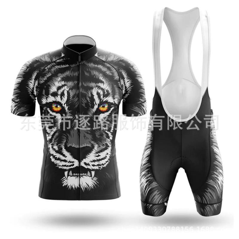Short Sleeve Cycling Jersey Set Breathable Quick Dry Running Sports Sun Protection Unisex