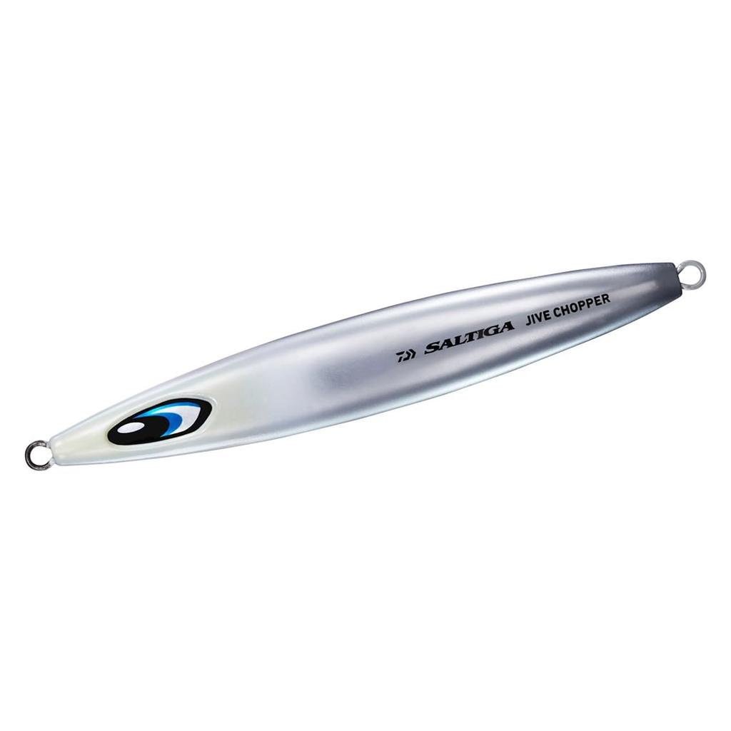 Daiwa Saltiga Jive Chopper 250g Slow Jigging Jig with ML Chameleon Head Silver