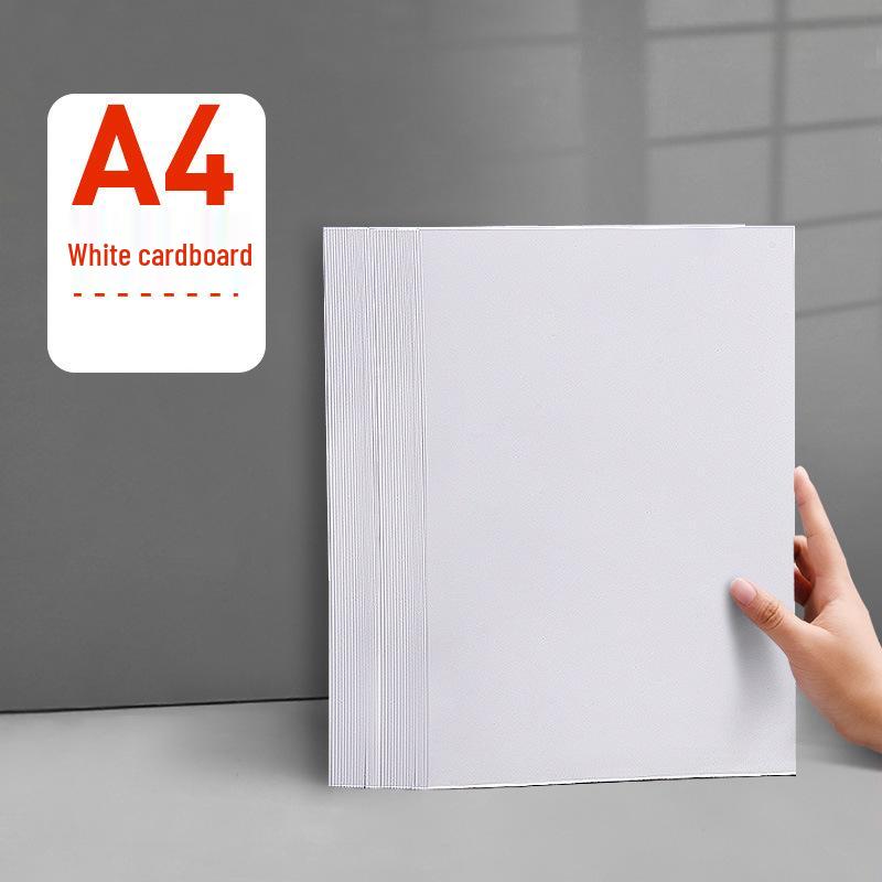 Black & White Card Paper: 8k & 4k Sizes, A4 & A3 Kraft, Thick Sheets for Student Crafts and Projects.