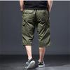 Мужские летние тонкие укороченные брюки Мужские пляжные брюки Шорты Свободные средние брюки Комбинезоны для активного отдыха