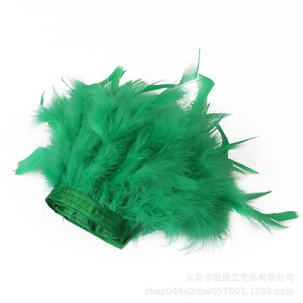 Feather Turkey Feather Lace Car Doll Decorative Fire Piece Cloth Edge Feather Handmade Dress Skirt Material